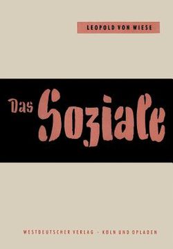 portada Das Soziale Im Leben Und Im Denken (en Alemán)