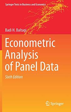 portada Econometric Analysis of Panel Data (Springer Texts in Business and Economics) (en Inglés)