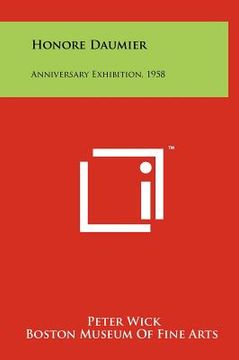 portada honore daumier: anniversary exhibition, 1958 (in English)