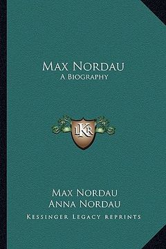 portada max nordau: a biography (in English)