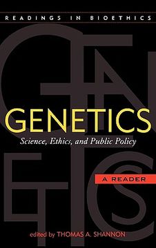 portada genetics: science, ethics, and public policy (en Inglés)