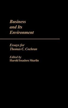 portada Business and its Environment: Essays for Thomas c. Cochran (en Inglés)
