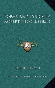 portada poems and lyrics by robert nicoll (1835) (in English)
