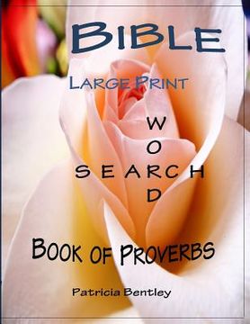 portada Bible Large Print Word Search: Book of Proverbs (en Inglés)