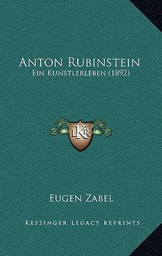 portada anton rubinstein: ein kunstlerleben (1892)