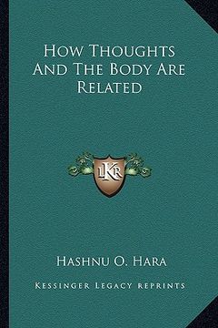 portada how thoughts and the body are related (en Inglés)
