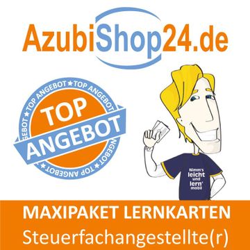 portada Azubishop24. De Maxi-Paket Lernkarten Steuerfachangestellte / Steuerfachangestellter Prüfung