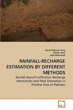 portada rainfall-recharge estimation by different methods (en Inglés)