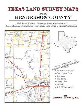portada Texas Land Survey Maps for Henderson County (en Inglés)