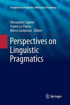 portada Perspectives on Linguistic Pragmatics