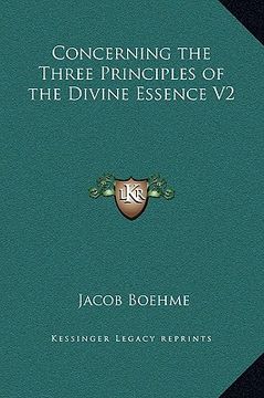portada concerning the three principles of the divine essence v2