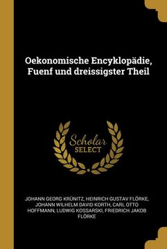 portada Oekonomische Encyklopädie, Fuenf und Dreissigster Theil (in German)