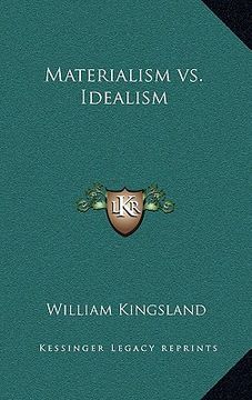 portada materialism vs. idealism (en Inglés)