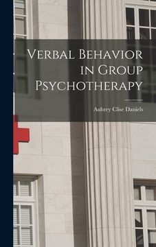 portada Verbal Behavior in Group Psychotherapy (en Inglés)