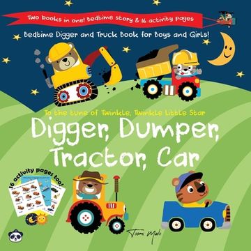 portada Digger, Dumper, Tractor, Car: Bedtime Digger and Truck Book for Boys!