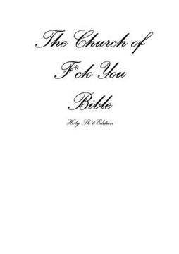 portada The Church of Fuck You - Holy Shit Edition (in English)