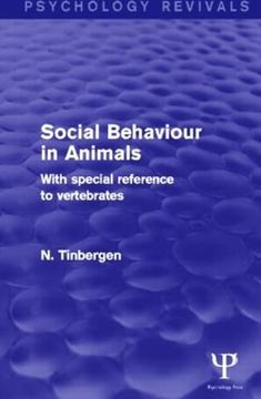 portada Social Behaviour in Animals (Psychology Revivals): With Special Reference to Vertebrates (in English)