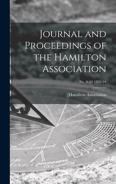 portada Journal and Proceedings of the Hamilton Association; no. 9-10 1892-94 (en Inglés)