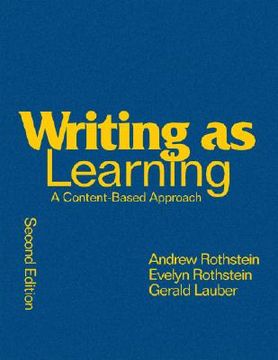 portada writing as learning: a content-based approach (en Inglés)
