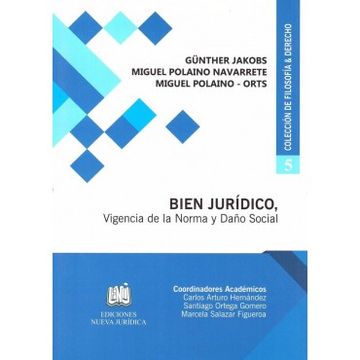 portada COLECCIÓN DE FILOSOFIA Y DERECHO: 5 BIEN JURIDICO VIGENCIA DE LA NORMA Y DAÑO SOCIAL # 5 (in Spanish)