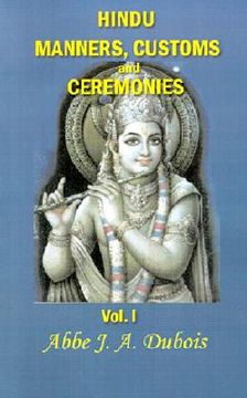 portada hindu manners, customs and ceremonies (en Inglés)