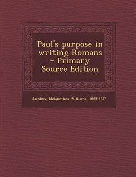 portada Paul's Purpose in Writing Romans