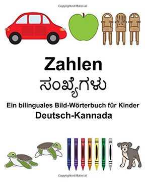 portada Deutsch-Kannada Zahlen Ein bilinguales Bild-Wörterbuch für Kinder (FreeBilingualBooks.com)