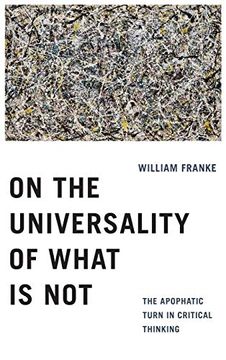 portada On the Universality of What is Not: The Apophatic Turn in Critical Thinking (en Inglés)
