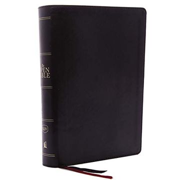 portada The Kjv, Open Bible, Leathersoft, Black, red Letter Edition, Comfort Print: Complete Reference System (en Inglés)