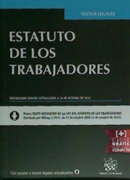 portada Estatutos de los trabajadores 18ª Edición 2015 (Textos Legales)