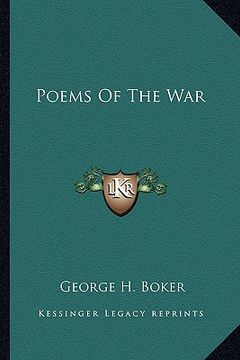portada poems of the war (en Inglés)
