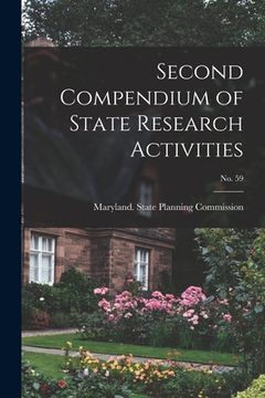 portada Second Compendium of State Research Activities; No. 59 (en Inglés)
