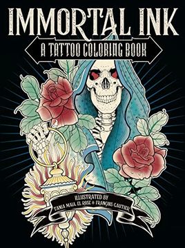 portada Immortal Ink: A Tattoo Coloring Book (en Inglés)