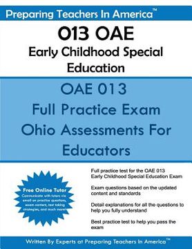 portada 013 OAE Early Childhood Special Education: Ohio Assessments for Educators (en Inglés)