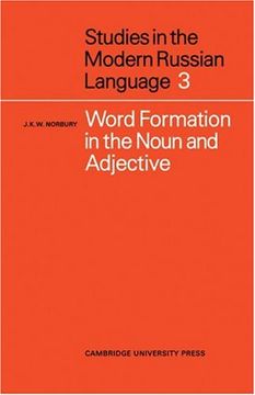 portada Word Formation in the Noun and Adjective (en Inglés)