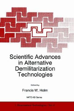 portada scientific advances in alternative demilitarization technologies