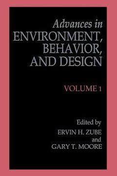 portada Advances in Environment, Behavior, and Design: Volume 1 (en Inglés)