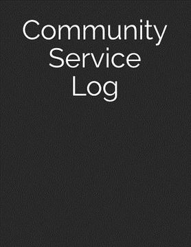 portada Community Service Log (en Inglés)