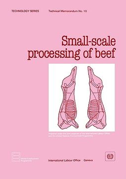 portada small-scale processing of beef (technology series. technical memorandum no. 10) (en Inglés)