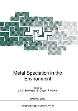 portada metal speciation in the environment (en Inglés)