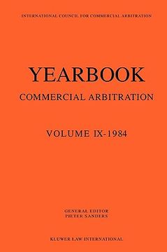 portada yearbook commercial arbitration volume ix - 1984