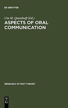 portada Aspects of Oral Communication (Research in Text Theory) (en Inglés)