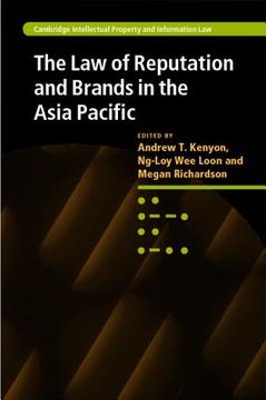portada the law of reputation and brands in the asia pacific (en Inglés)