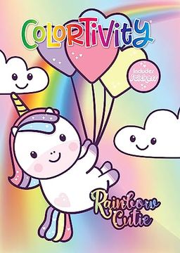 portada Rainbow Cutie: Colortivity with Stickers (en Inglés)