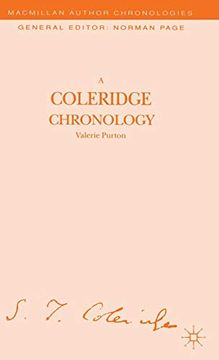 portada A Coleridge Chronology (Author Chronologies Series) 