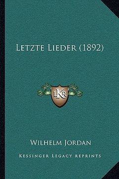 portada Letzte Lieder (1892)
