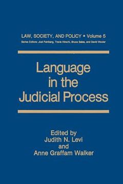 portada Language in the Judicial Process (en Inglés)