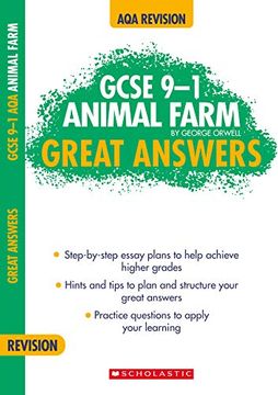 portada Animal Farm: Step-By-Step Essay Plans to Help Achieve Higher Grades in aqa English. (Gcse Grades 9-1 Great Answers) (Gcse 9-1 Great Answers) (en Inglés)
