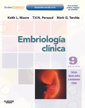 portada Embriología Clínica - 9ª Edición (+ Studentconsult) (in Spanish)