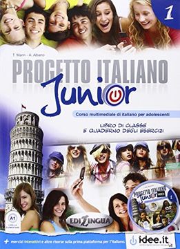 portada Progetto Italiano Junior 1 Libro di Classe e Quaderno Degli Esercizi C/Cd Audio (in Italian)
